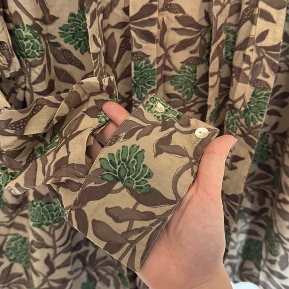 JISORA Grey Floral Succulent Cotton Shrug - Picture 12 of 16